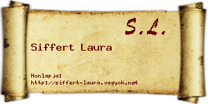 Siffert Laura névjegykártya